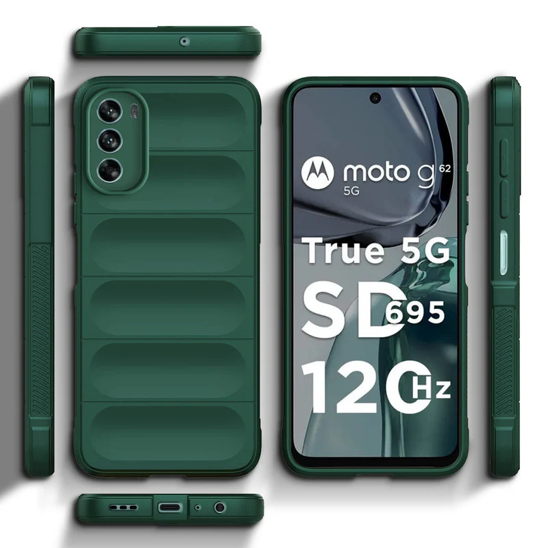 Soft Silicone Comfort Grip Back Cover Case For Motorola Moto G62 5G - Image 17