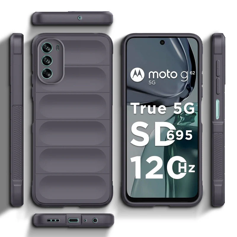 Soft Silicone Comfort Grip Back Cover Case For Motorola Moto G62 5G - Image 24