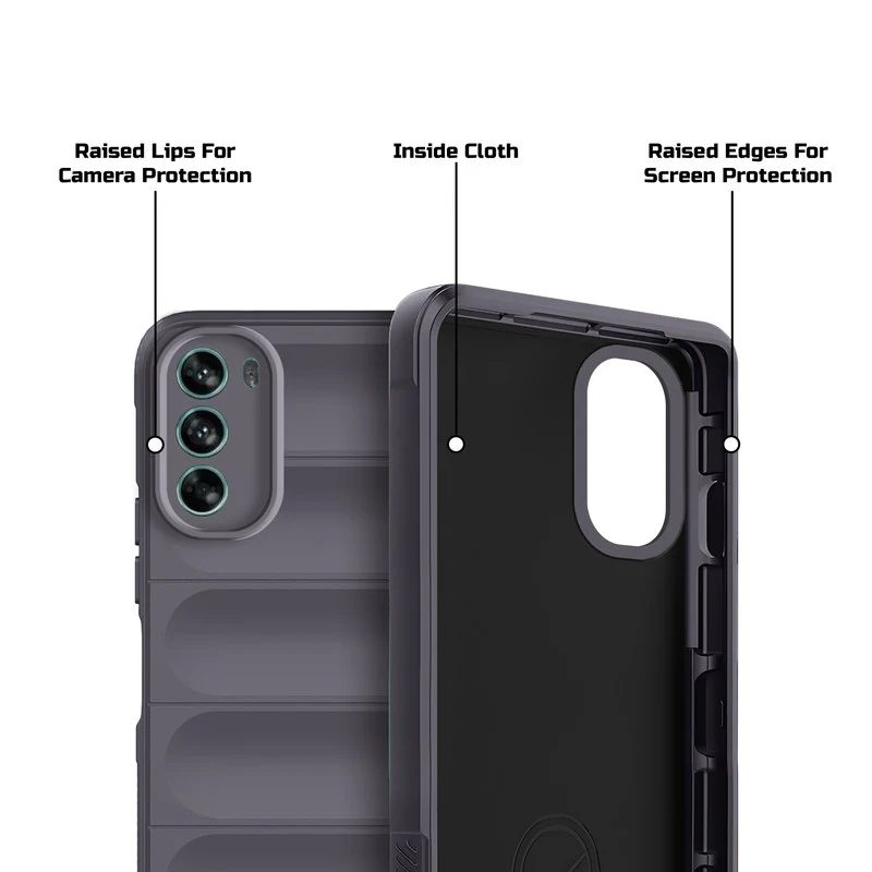 Soft Silicone Comfort Grip Back Cover Case For Motorola Moto G62 5G - Image 26