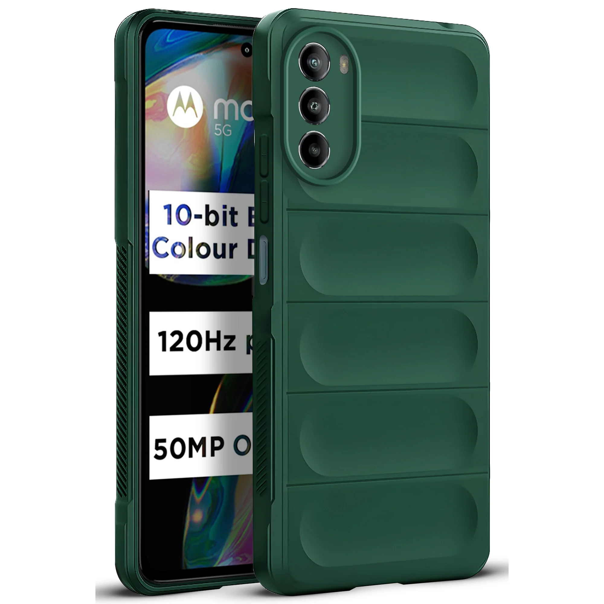 Soft Silicone Comfort Grip Back Cover Case For Motorola Moto G82 5G