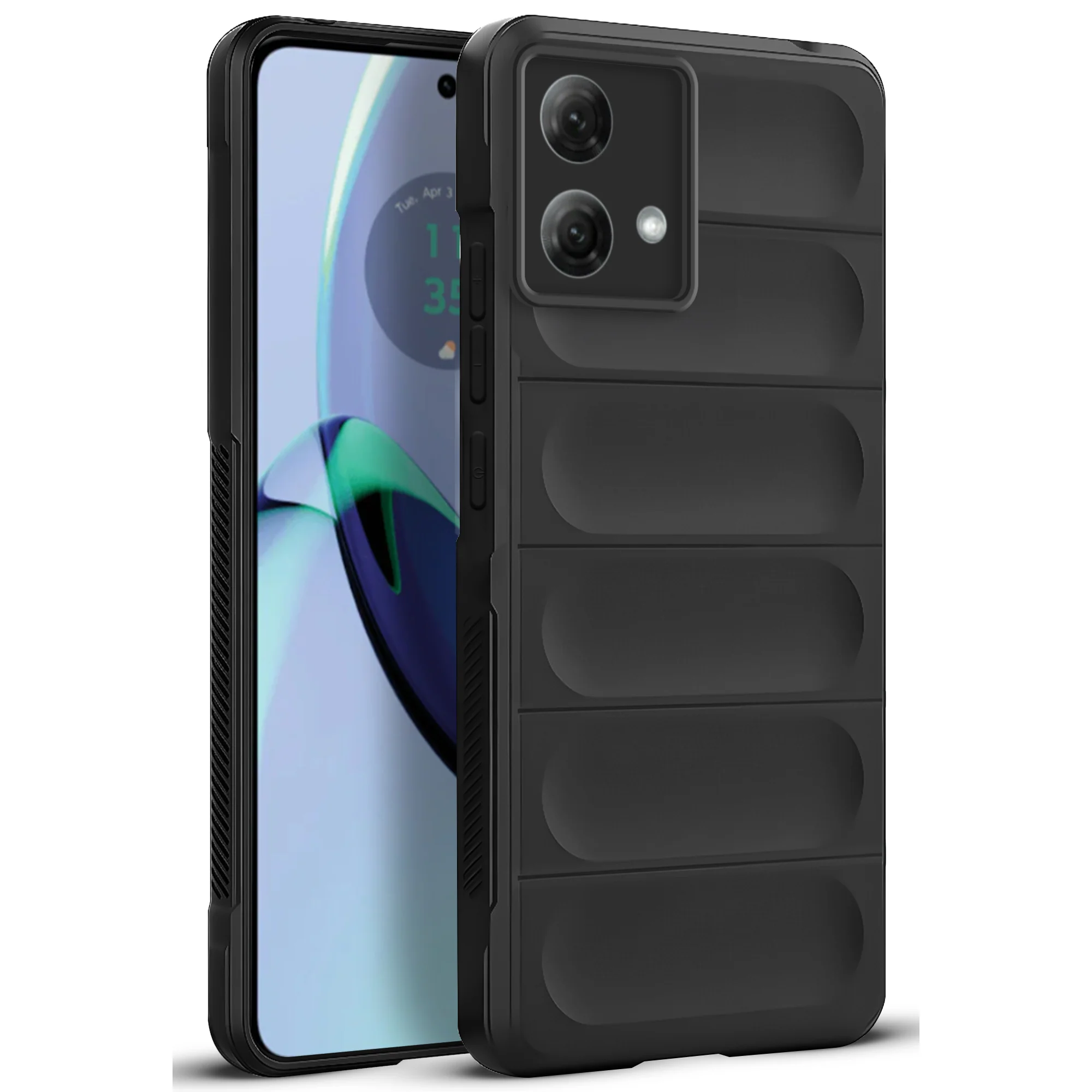 Soft Silicone Comfort Grip Back Cover Case For Motorola Moto G84 5G