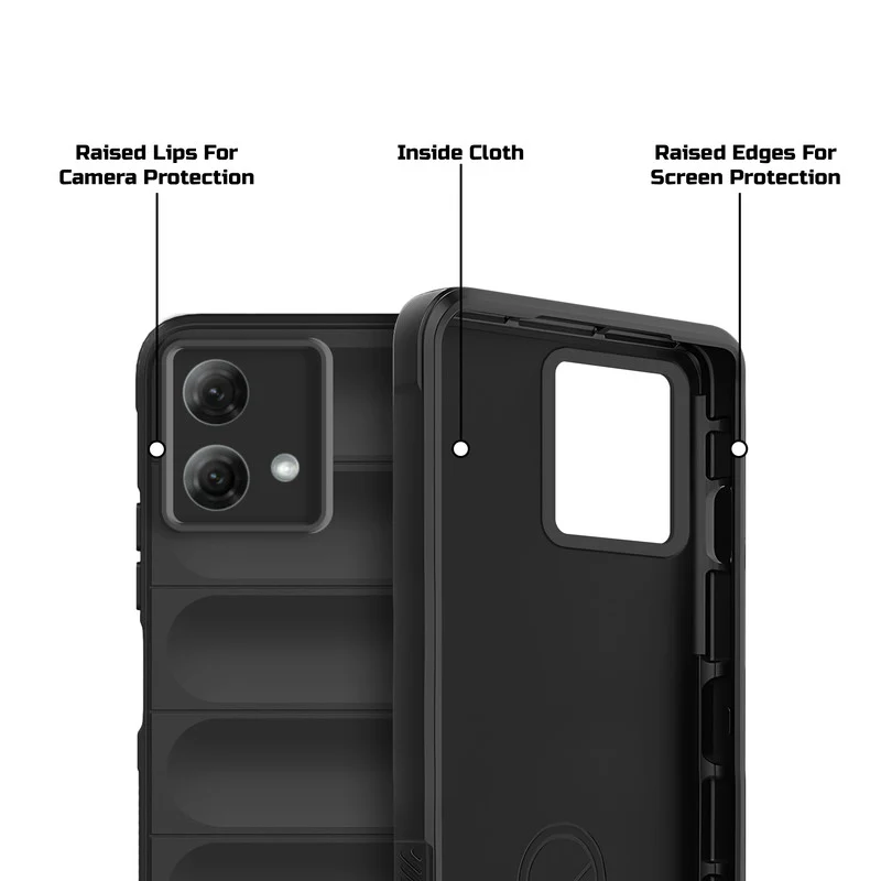 Soft Silicone Comfort Grip Back Cover Case For Motorola Moto G84 5G - Image 4