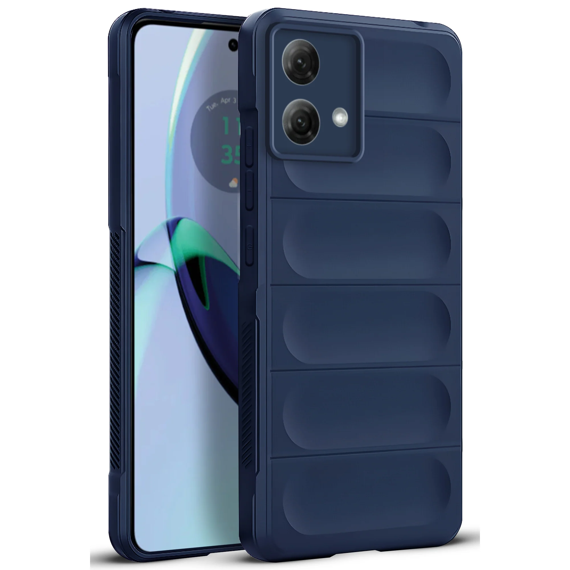 Soft Silicone Comfort Grip Back Cover Case For Motorola Moto G84 5G - Image 7