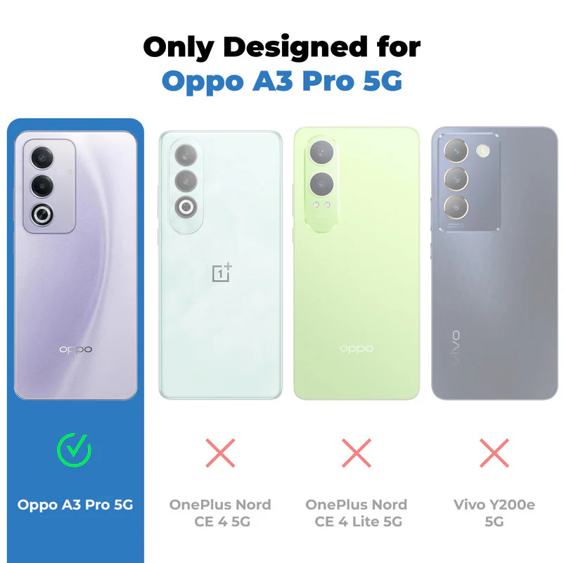 Soft Silicone Comfort Grip Back Cover Case For Oppo A3 Pro 5G - Image 2