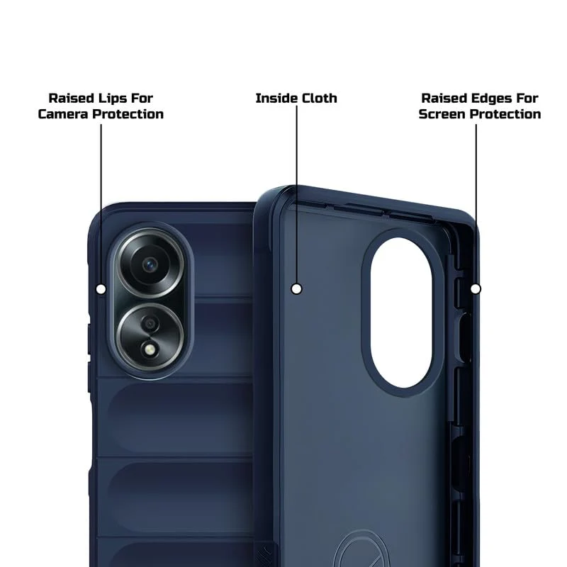 Soft Silicone Comfort Grip Back Cover Case For Oppo A58 4G - Image 12