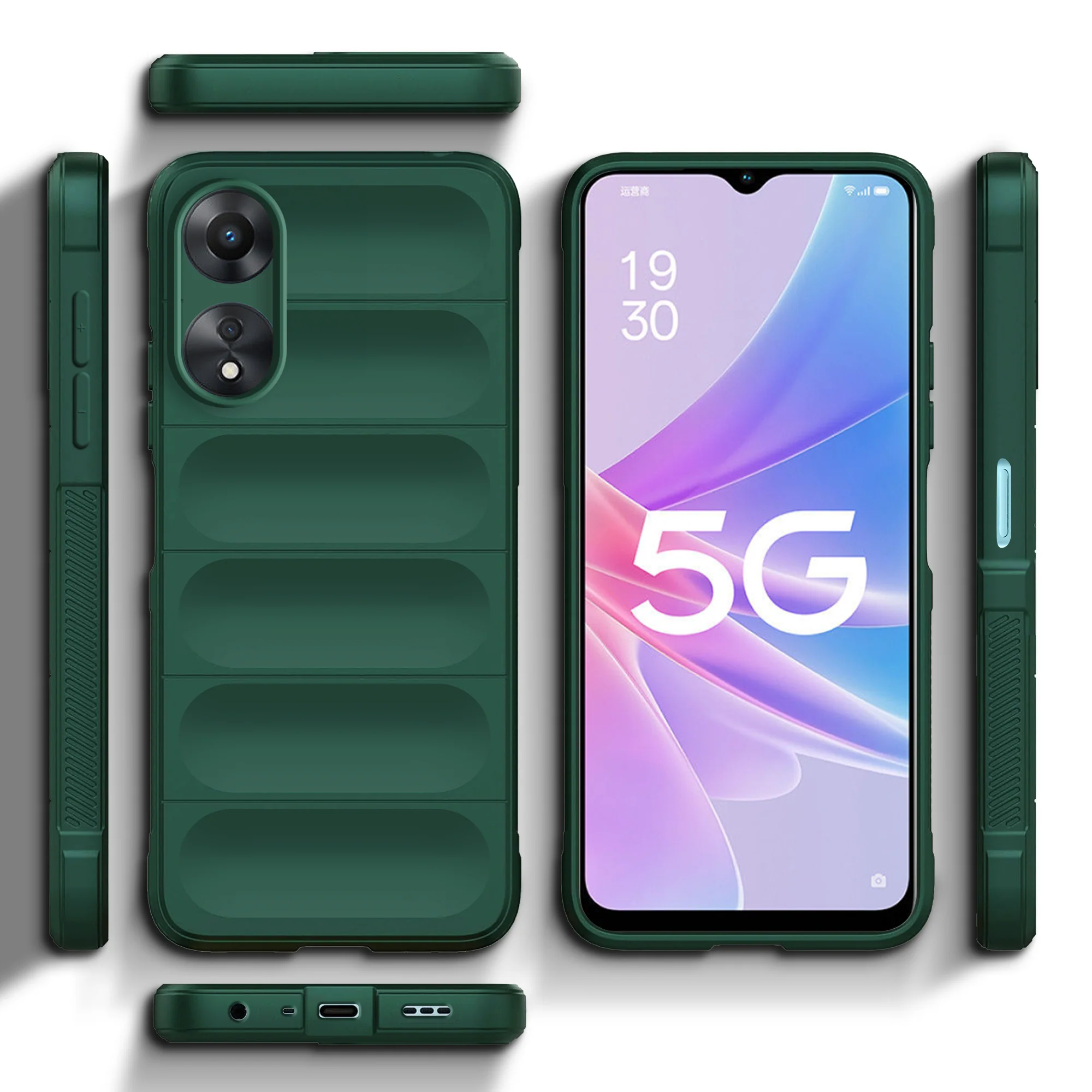 Soft Silicone Comfort Grip Back Cover Case For Oppo A78 5G - Image 2