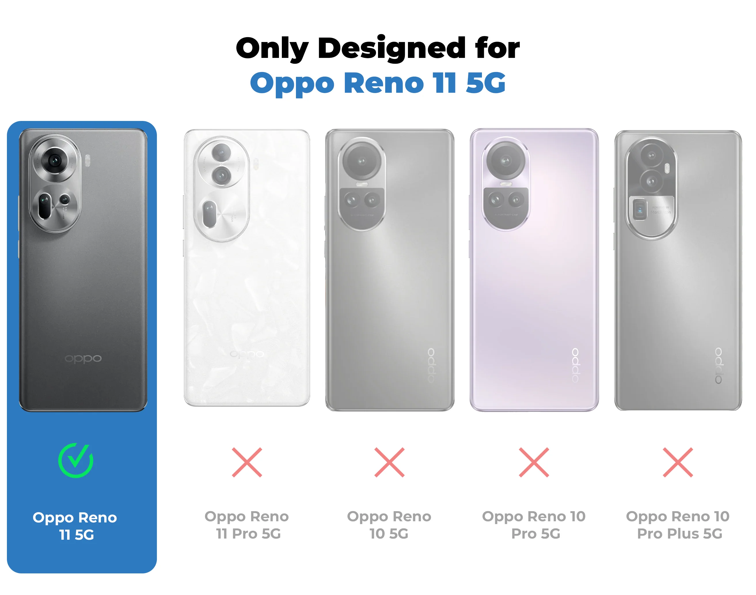 Soft Silicone Comfort Grip Back Cover Case For Oppo Reno 11 5G - Image 16