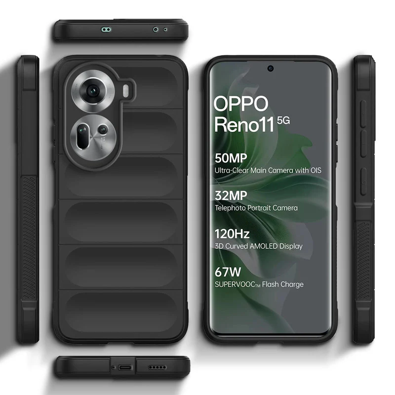 Soft Silicone Comfort Grip Back Cover Case For Oppo Reno 11 5G - Image 3