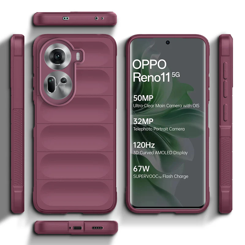 Soft Silicone Comfort Grip Back Cover Case For Oppo Reno 11 5G - Image 31
