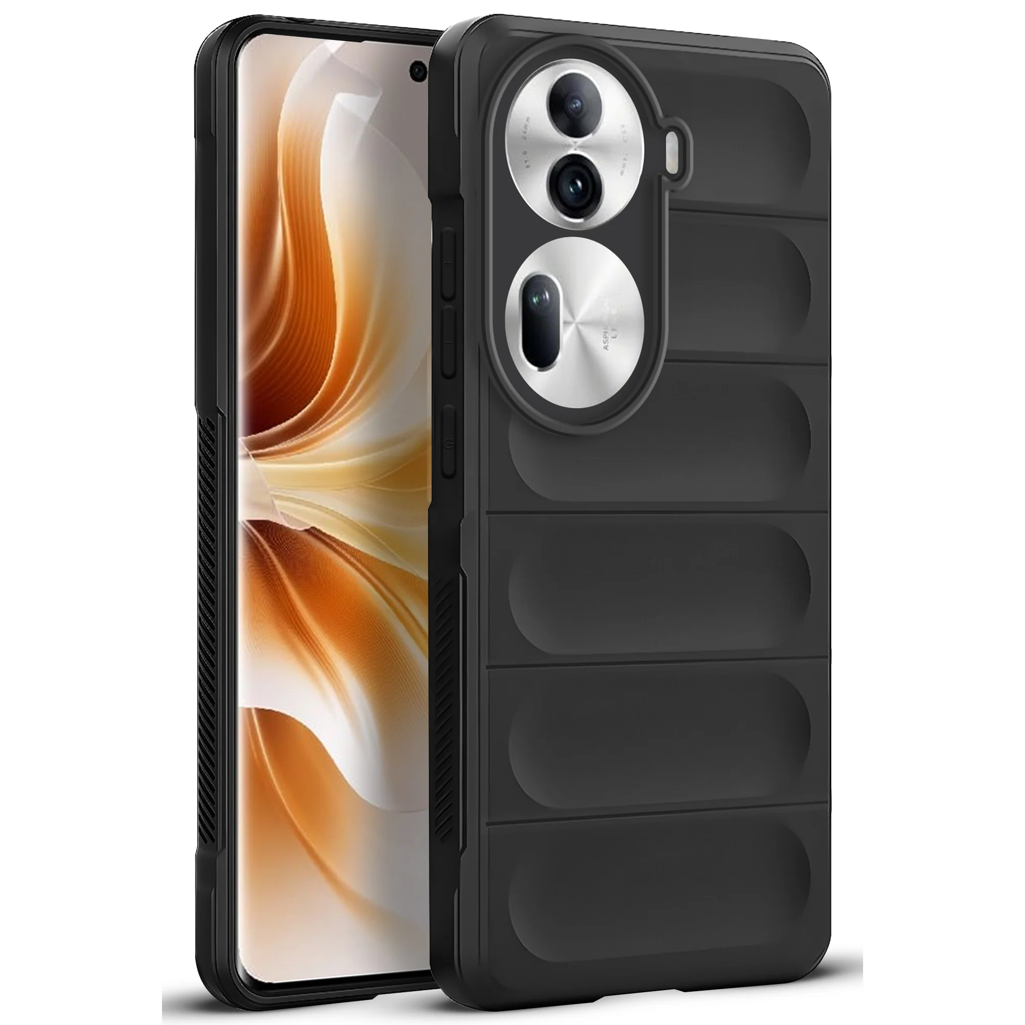 Soft Silicone Comfort Grip Back Cover Case For Oppo Reno 11 Pro 5G