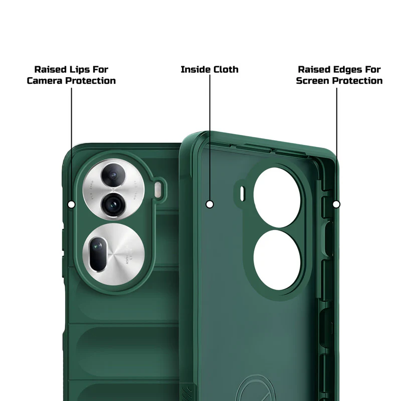 Soft Silicone Comfort Grip Back Cover Case For Oppo Reno 11 Pro 5G - Image 19
