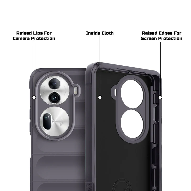 Soft Silicone Comfort Grip Back Cover Case For Oppo Reno 11 Pro 5G - Image 26