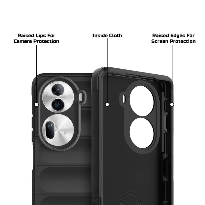 Soft Silicone Comfort Grip Back Cover Case For Oppo Reno 11 Pro 5G - Image 5