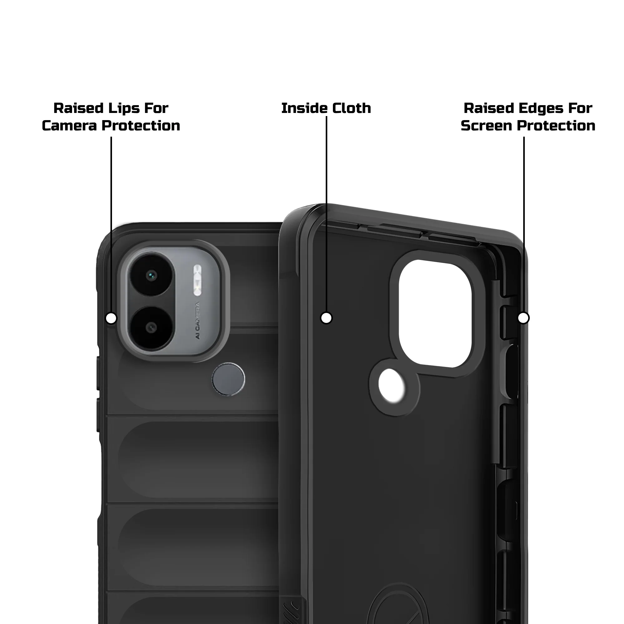 Soft Silicone Comfort Grip Back Cover Case For Poco C51 - Image 5