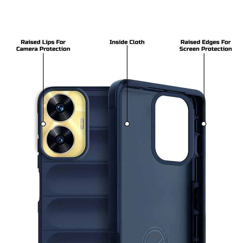 Soft Silicone Comfort Grip Back Cover Case For Realme C55 - Image 19