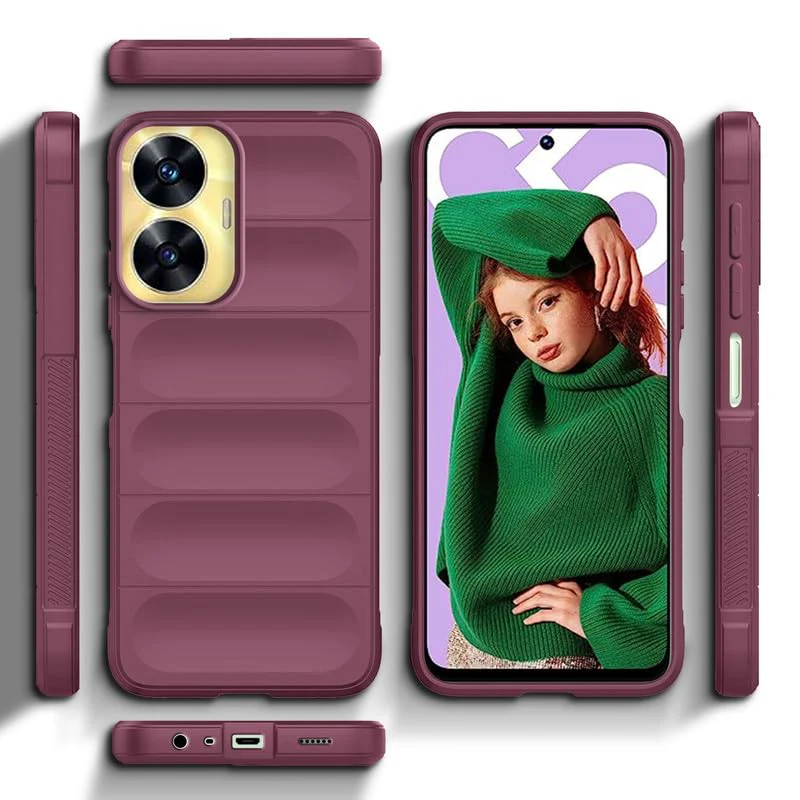 Soft Silicone Comfort Grip Back Cover Case For Realme C55 - Image 24
