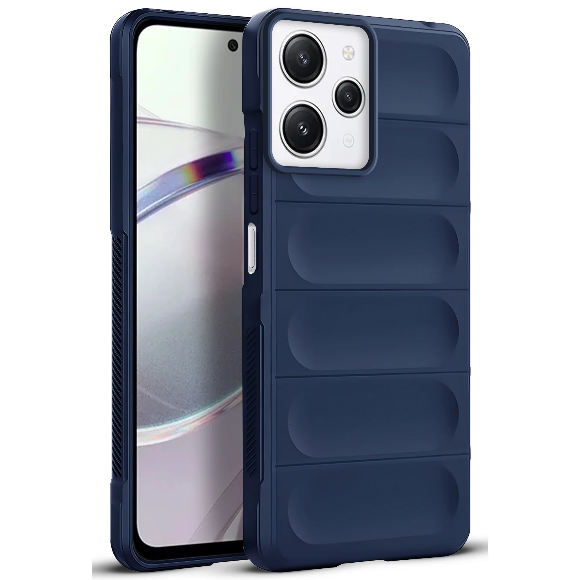 Soft Silicone Comfort Grip Back Cover Case For Redmi 12 5G