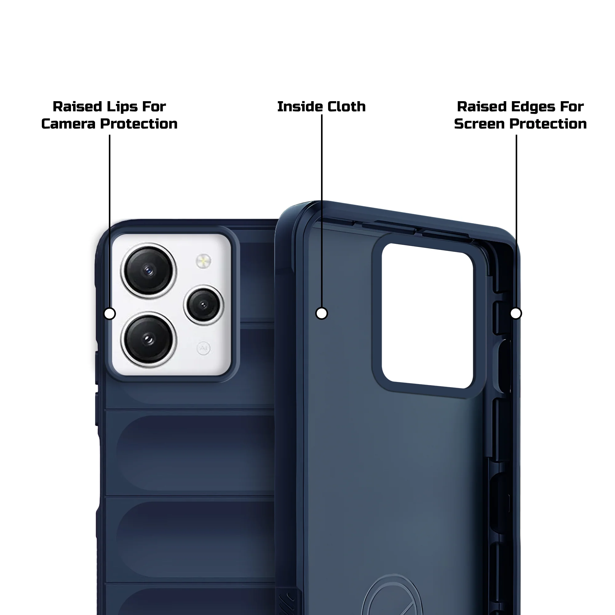 Soft Silicone Comfort Grip Back Cover Case For Redmi 12 5G - Image 5