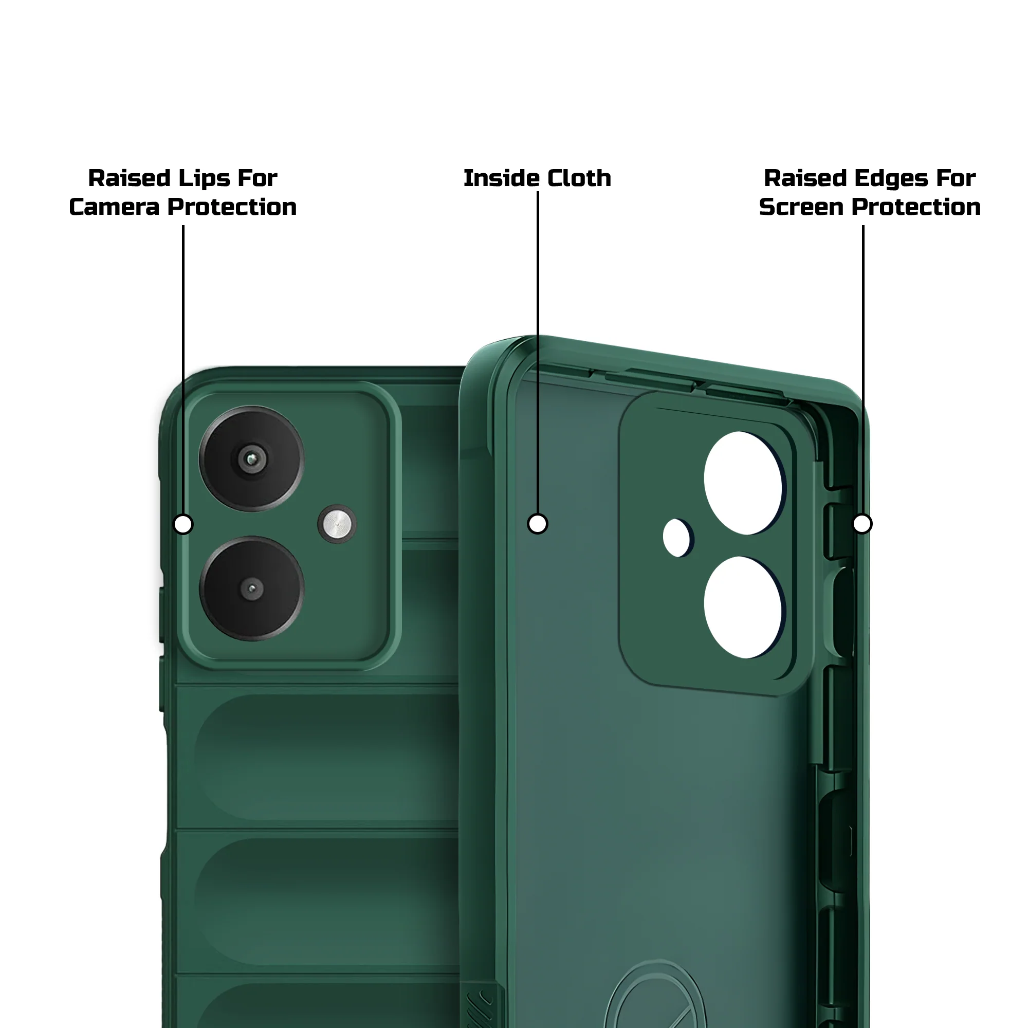 Soft Silicone Comfort Grip Back Cover Case For Redmi 13C 5G - Image 12