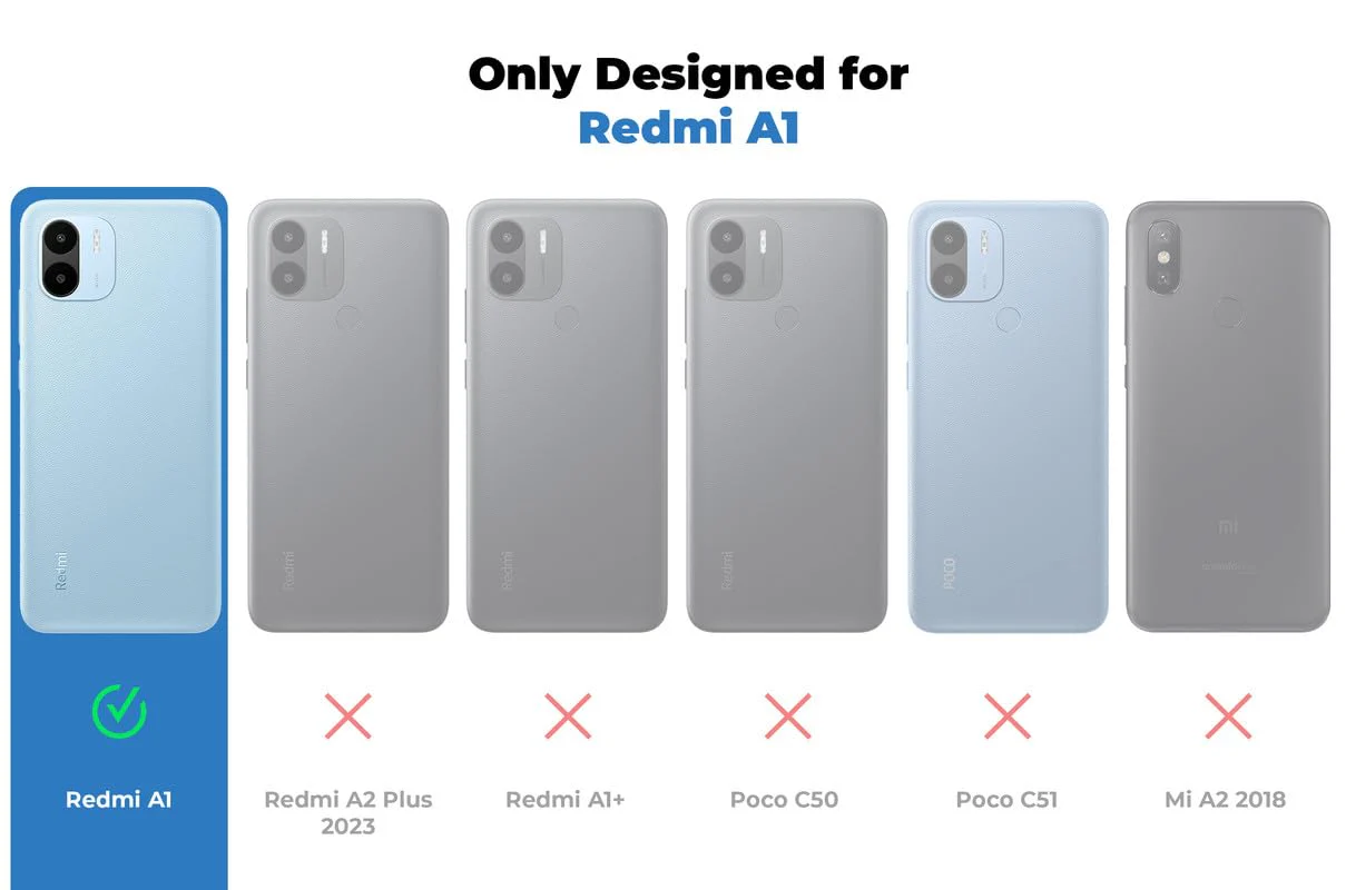 Liquid Silicone Comfort Grip Soft Touch Matte TPU Case for Redmi A2 2023 | Redmi A1 2022 - Image 16