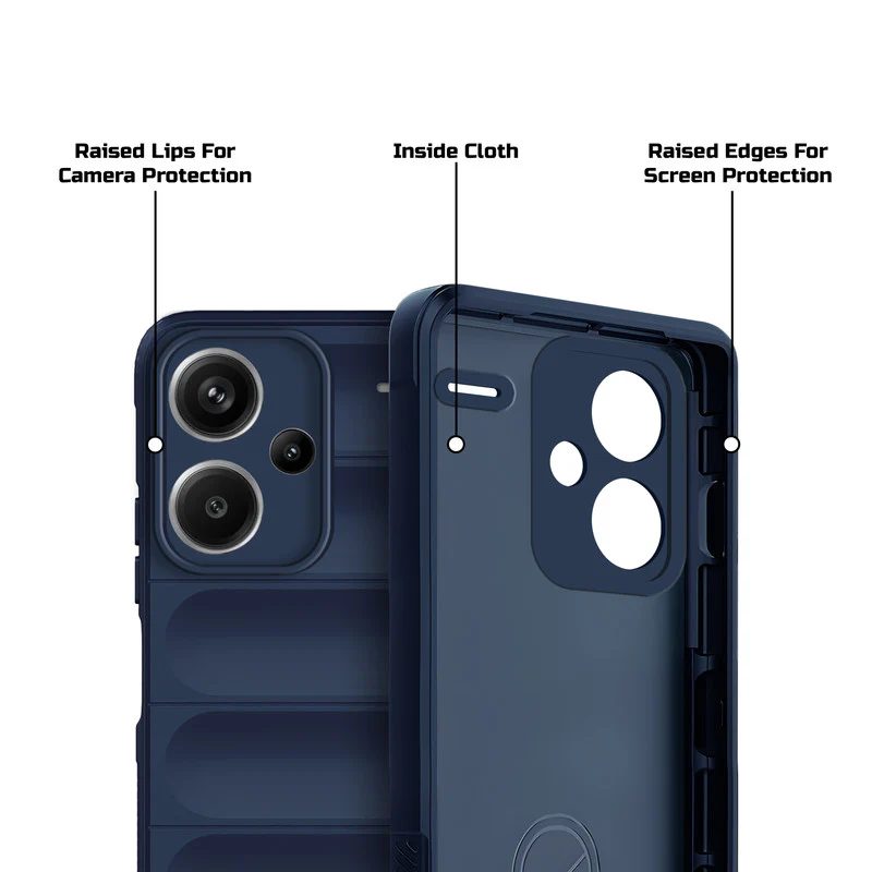 Soft Silicone Comfort Grip Back Cover Case For Redmi Note 13 Pro Plus 5G - Image 5