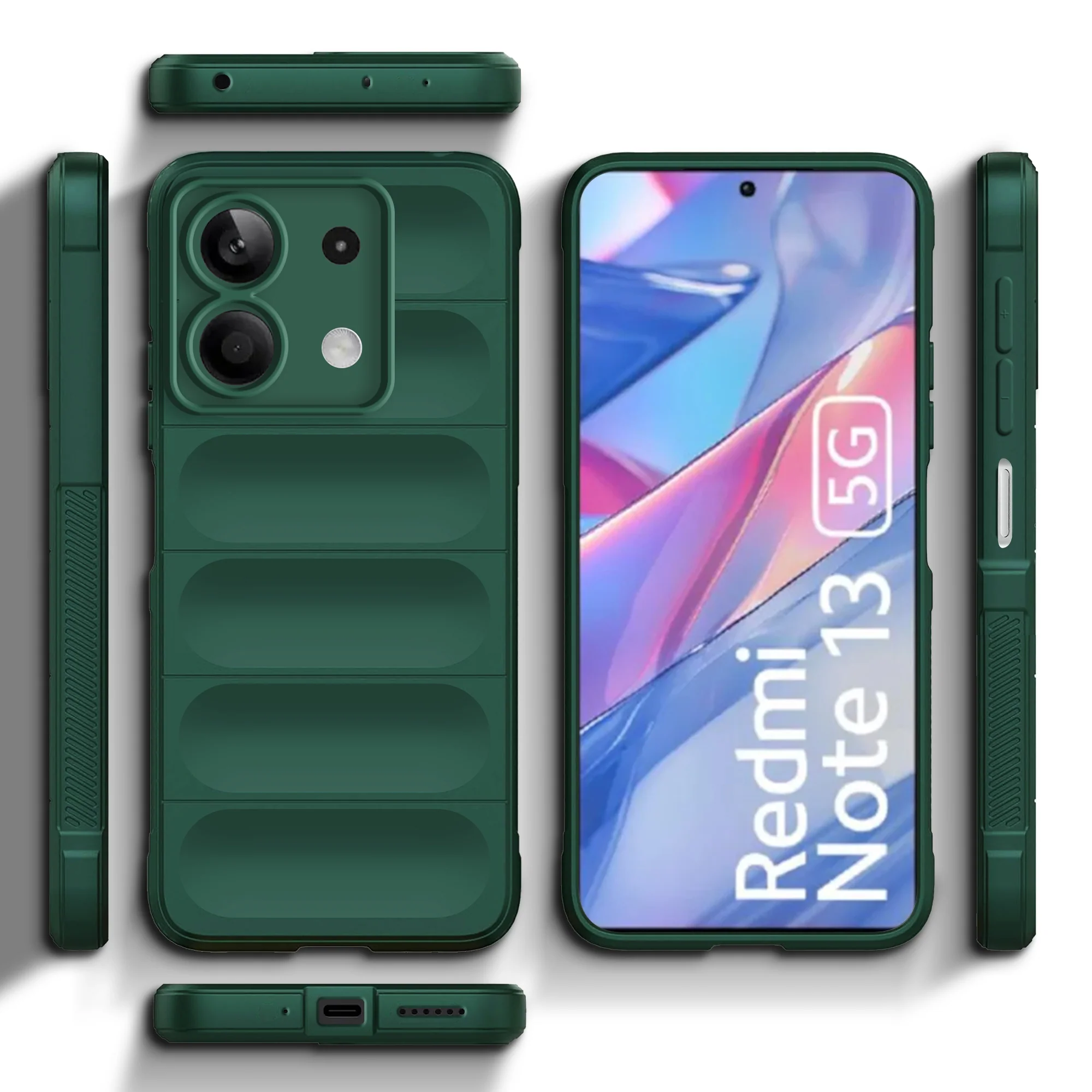 Soft Silicone Comfort Grip Back Cover Case For Redmi Note 13 5G - Image 10