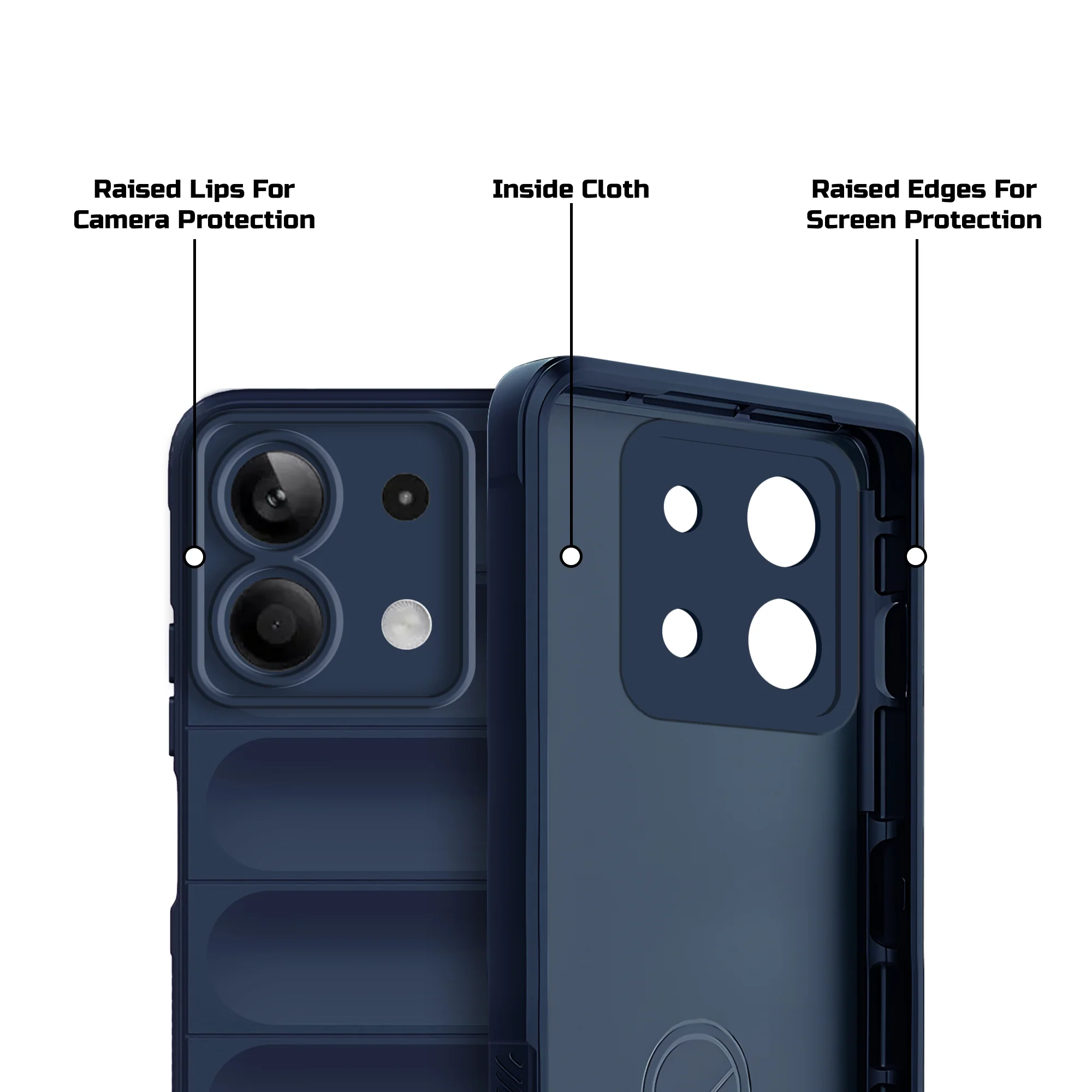 Soft Silicone Comfort Grip Back Cover Case For Redmi Note 13 5G - Image 5