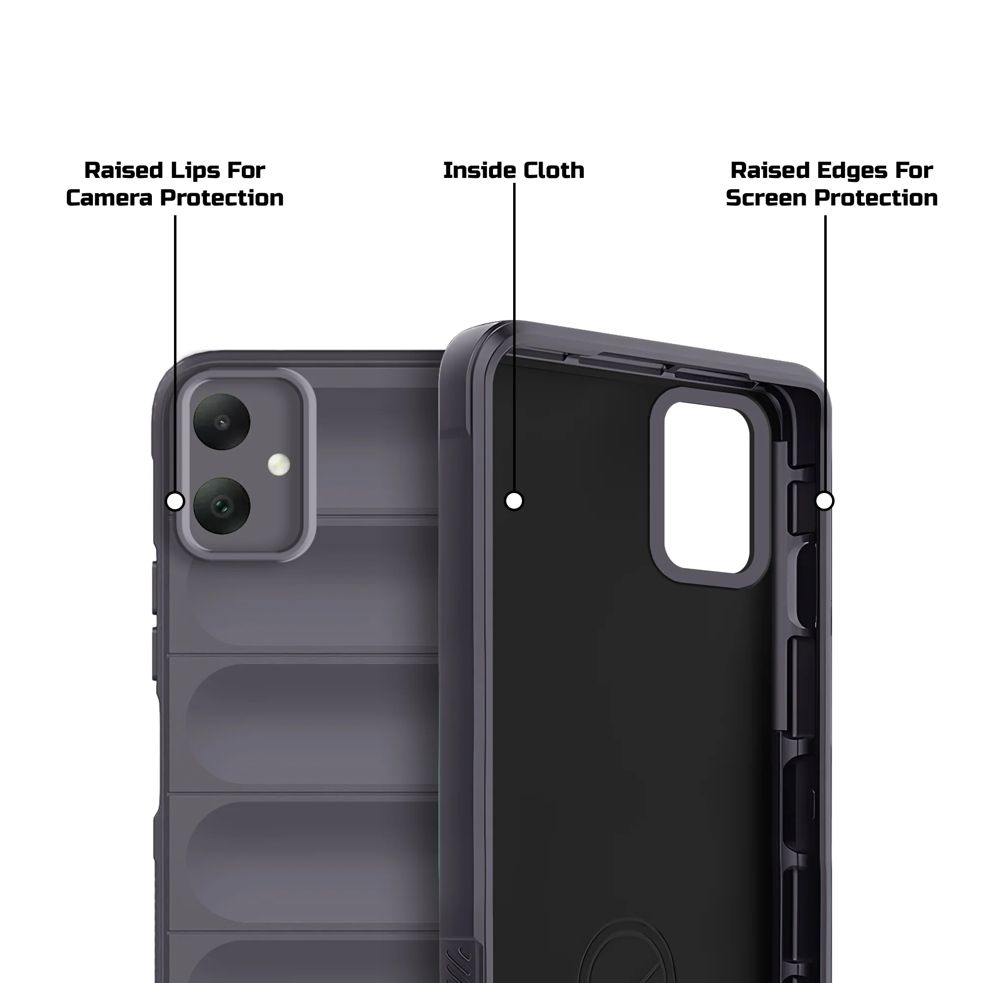 Soft Silicone Comfort Grip Back Cover Case For Samsung A05 - Image 26