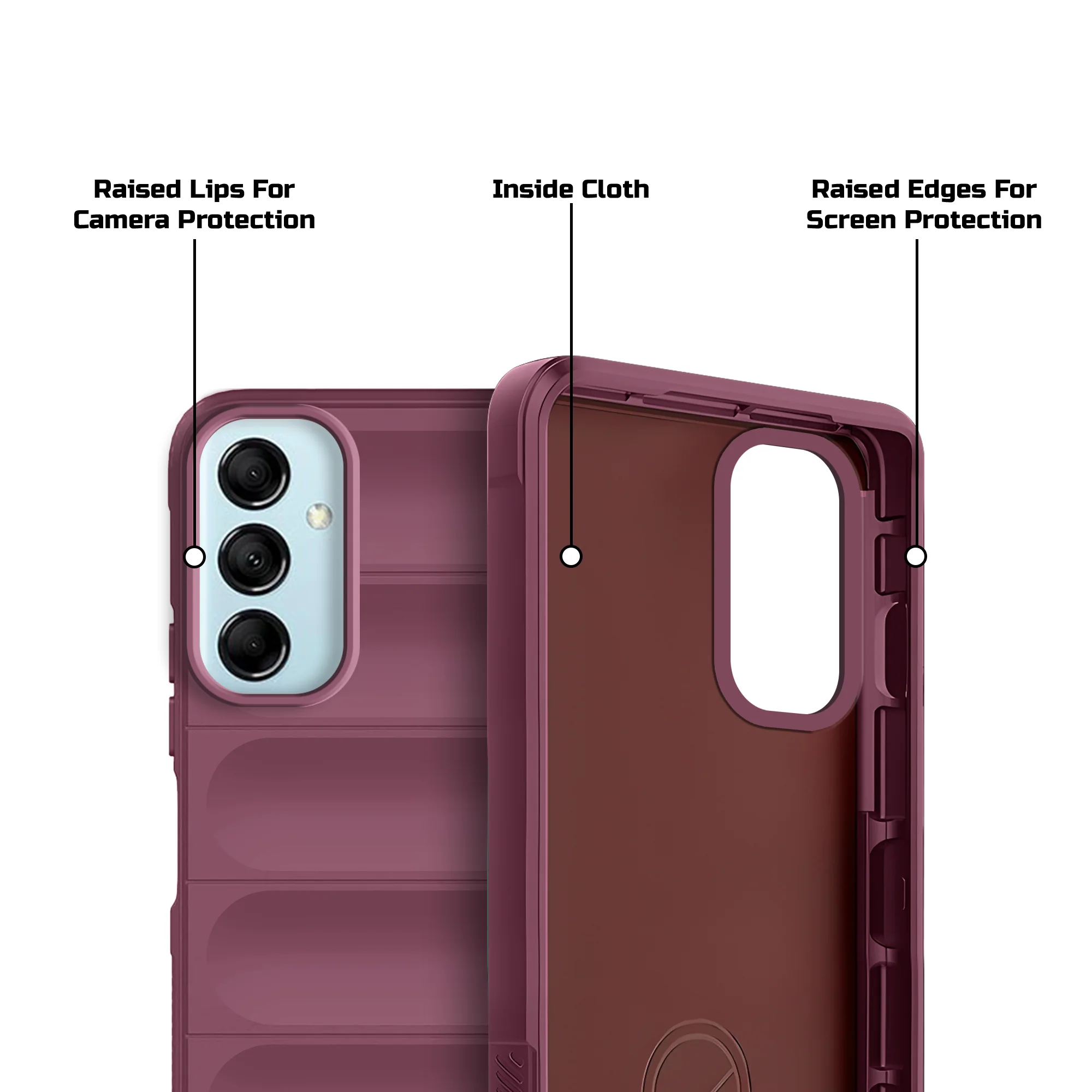 Soft Silicone Comfort Grip Back Cover Case For Samsung M14 5G - Image 33