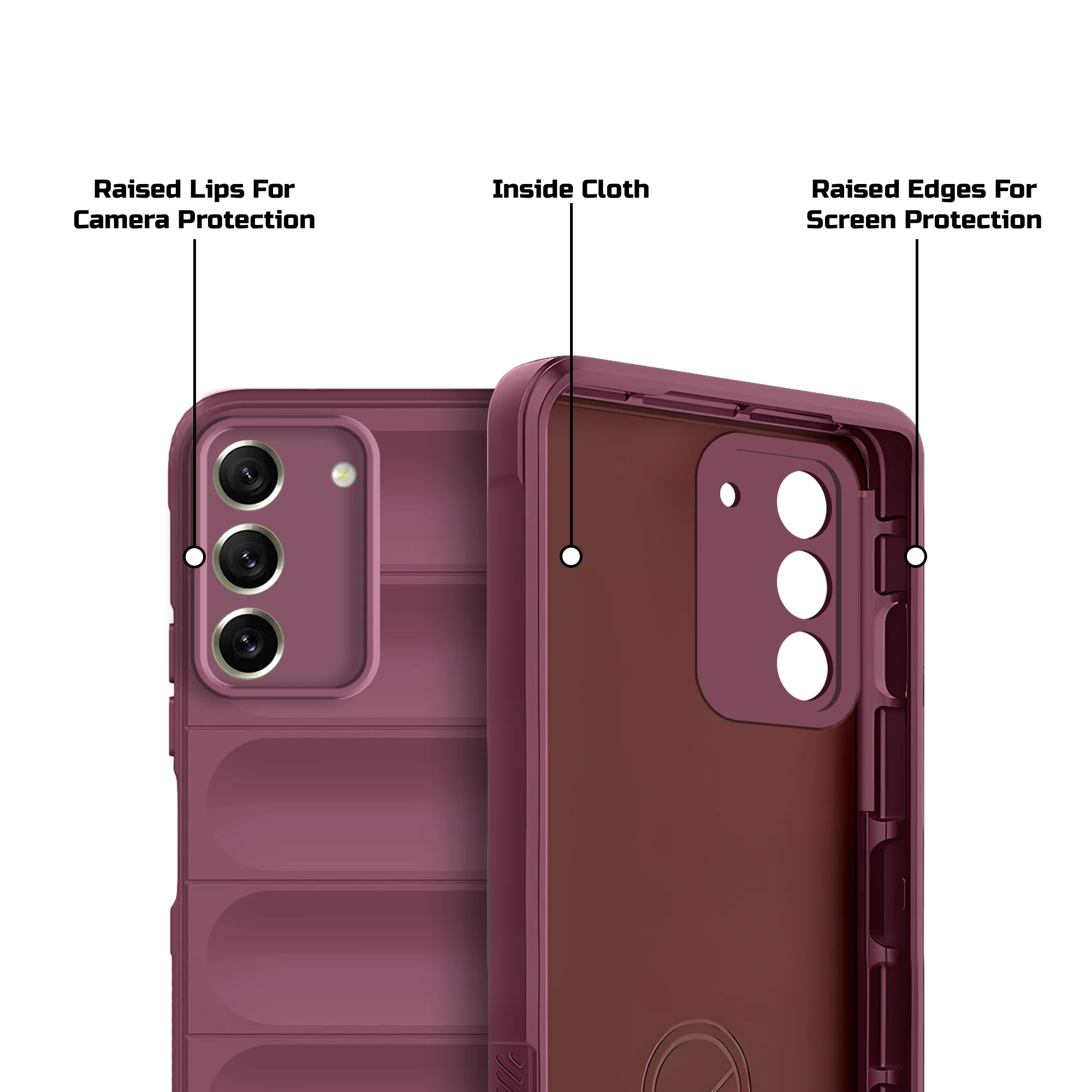Soft Silicone Comfort Grip Back Cover Case For Samsung S21 FE 5G - Image 26