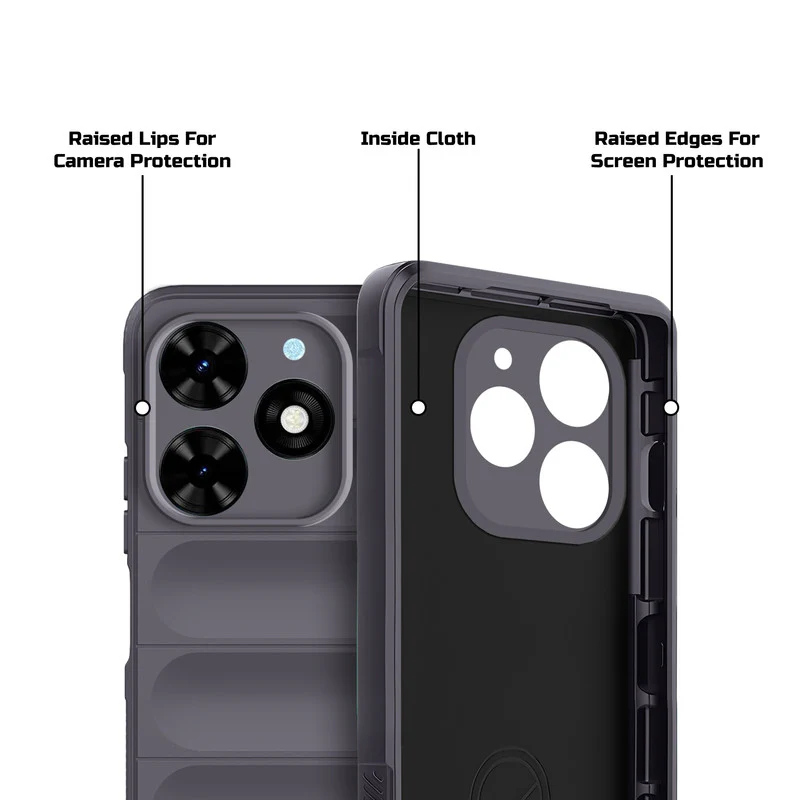 Soft Silicone Comfort Grip Back Cover Case For Tecno Spark Go 2024 - Image 24