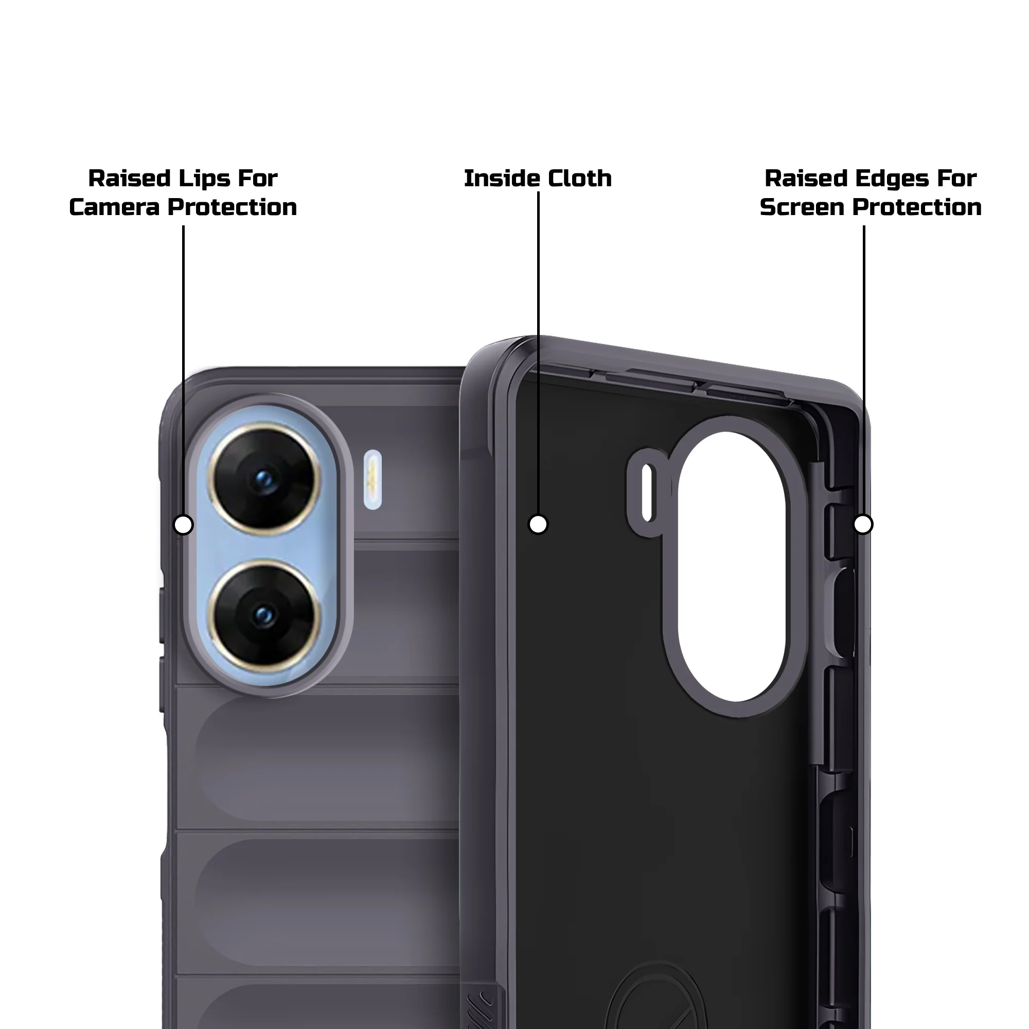 Soft Silicone Comfort Grip Back Cover Case For Vivo V29e 5G - Image 26