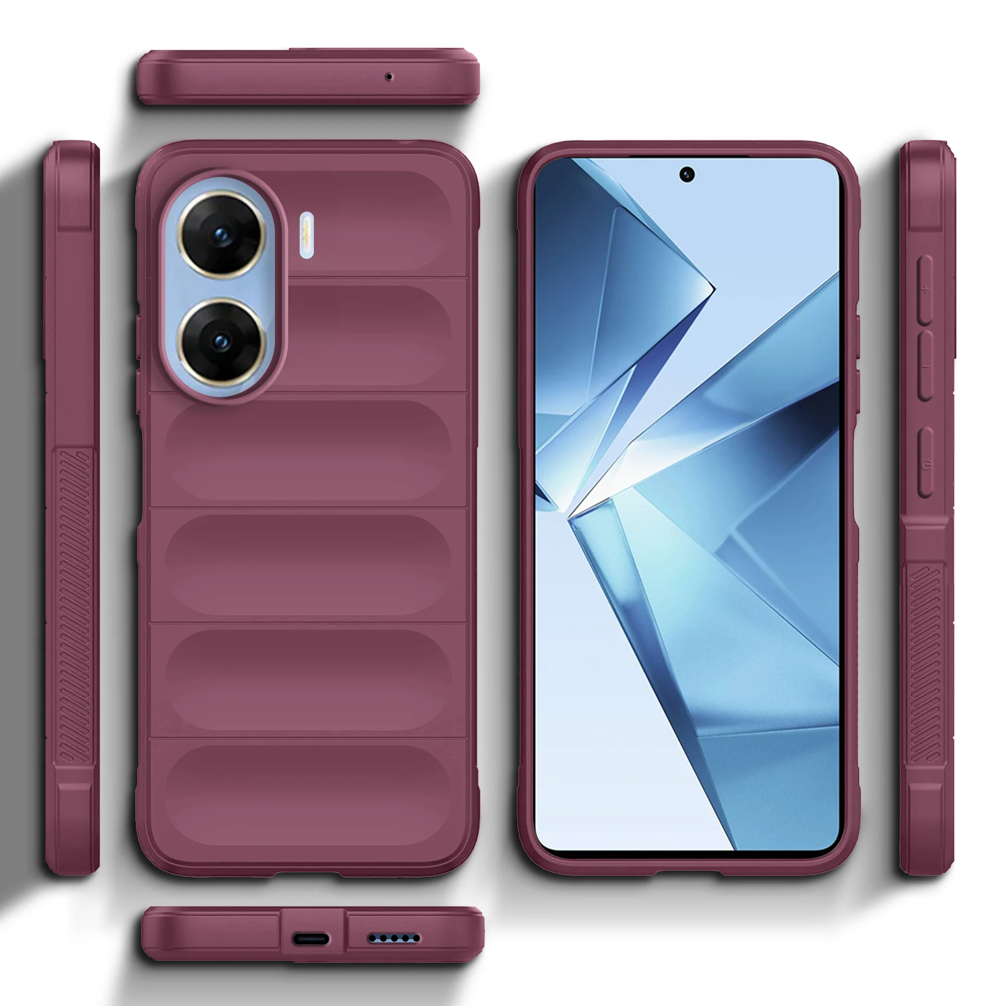 Soft Silicone Comfort Grip Back Cover Case For Vivo V29e 5G - Image 31