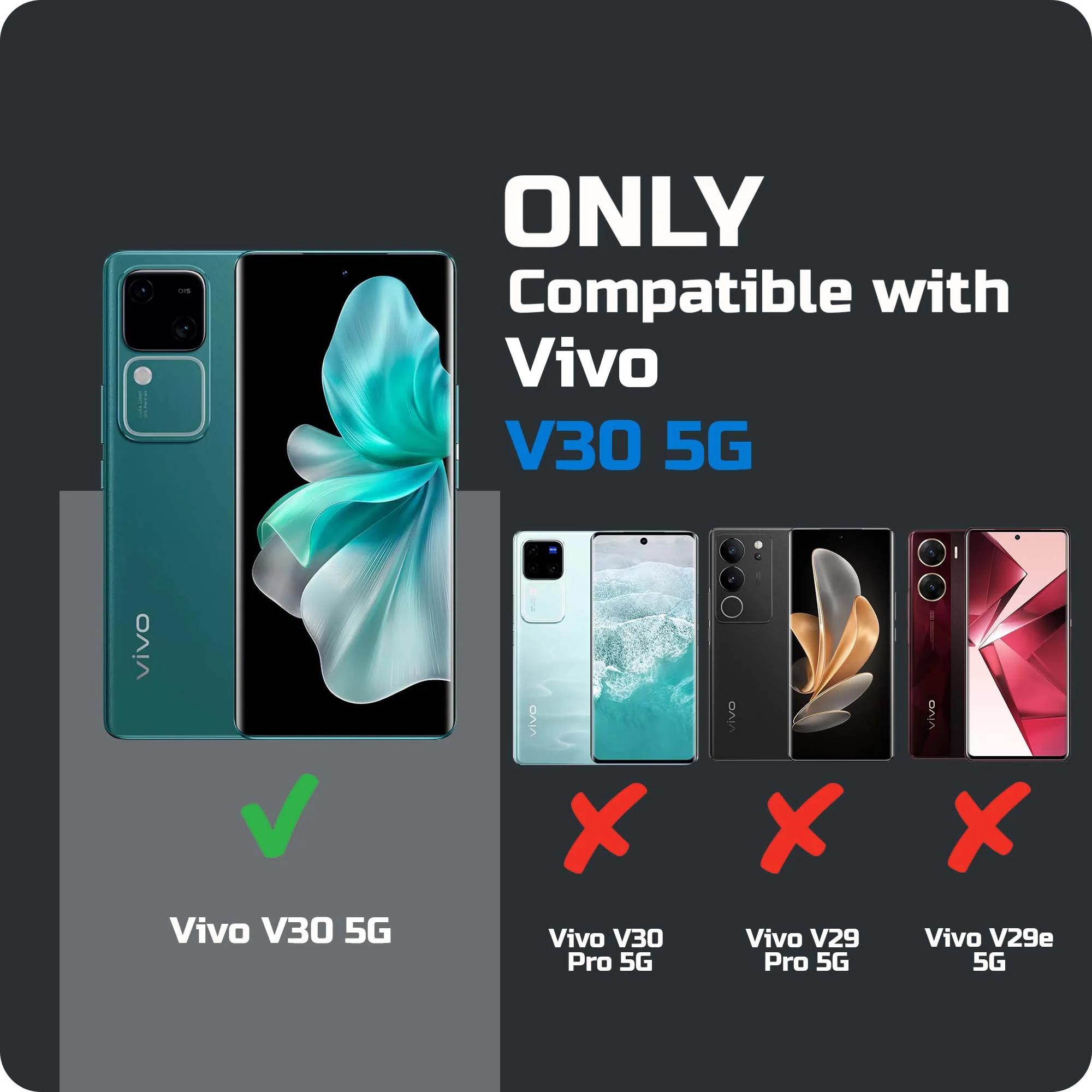 Soft Silicone Comfort Grip Back Cover Case For Vivo V30 5G - Image 24