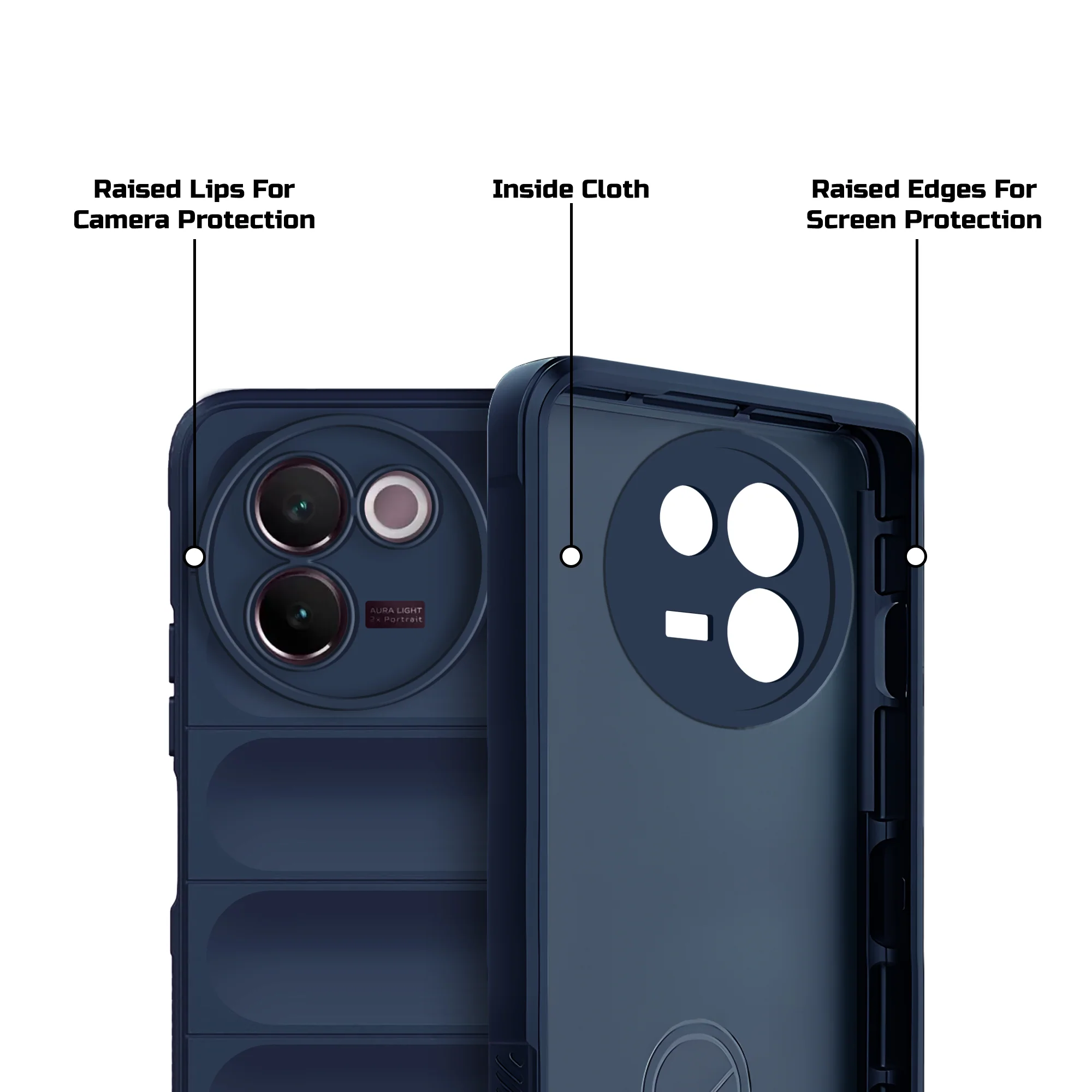 Soft Silicone Comfort Grip Back Cover Case For Vivo V30e 5G - Image 12