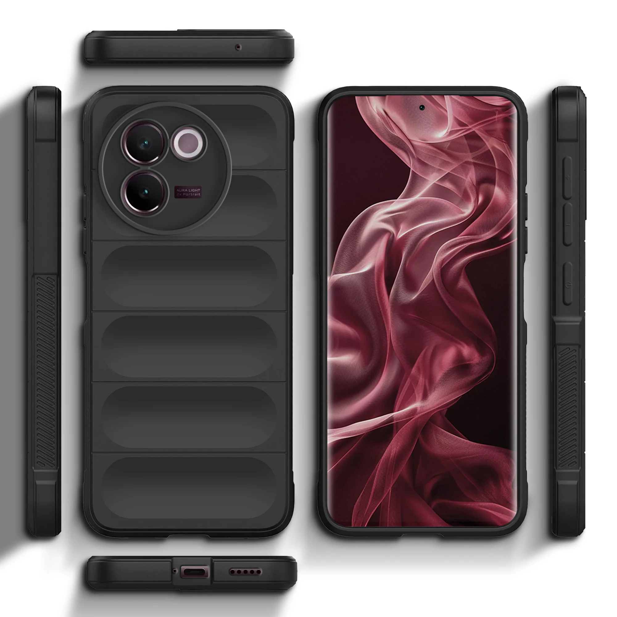 Soft Silicone Comfort Grip Back Cover Case For Vivo V30e 5G - Image 3