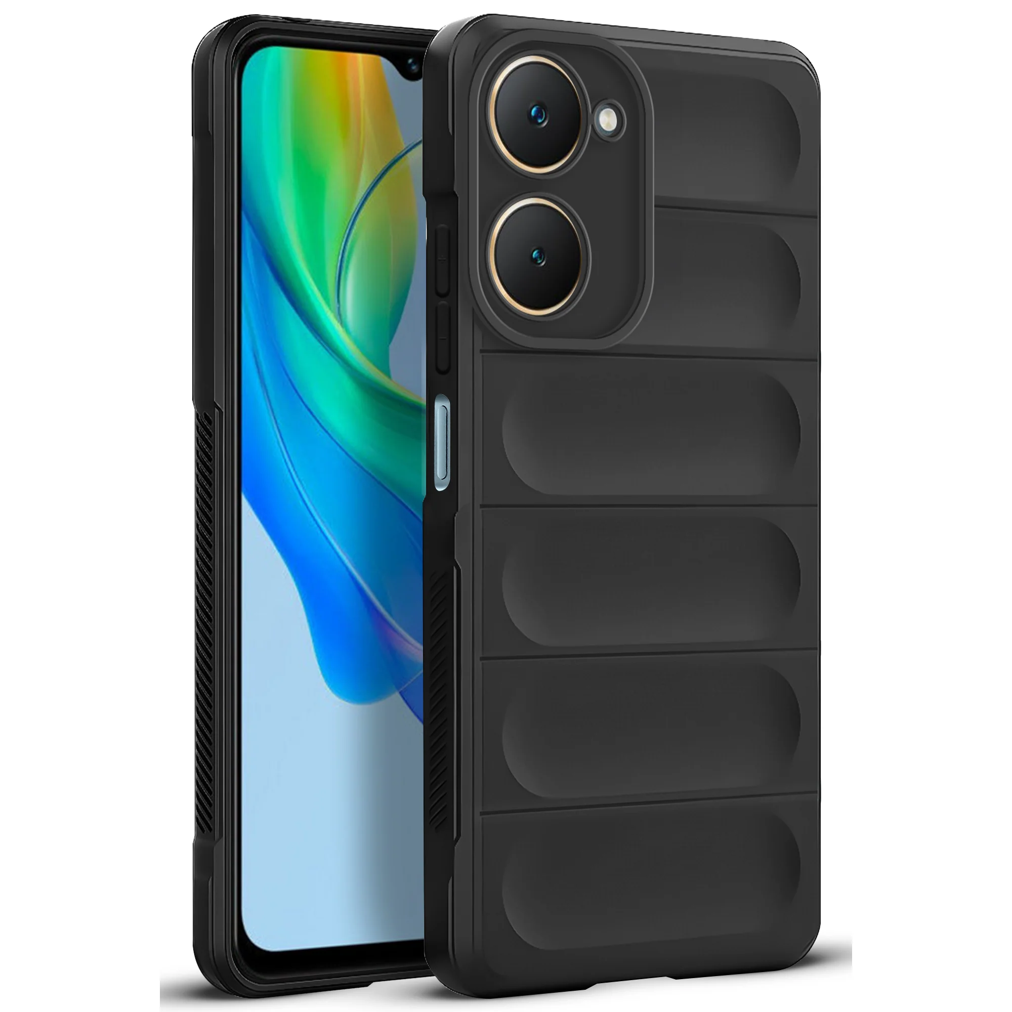 Soft Silicone Comfort Grip Back Cover Case For Vivo Y18e