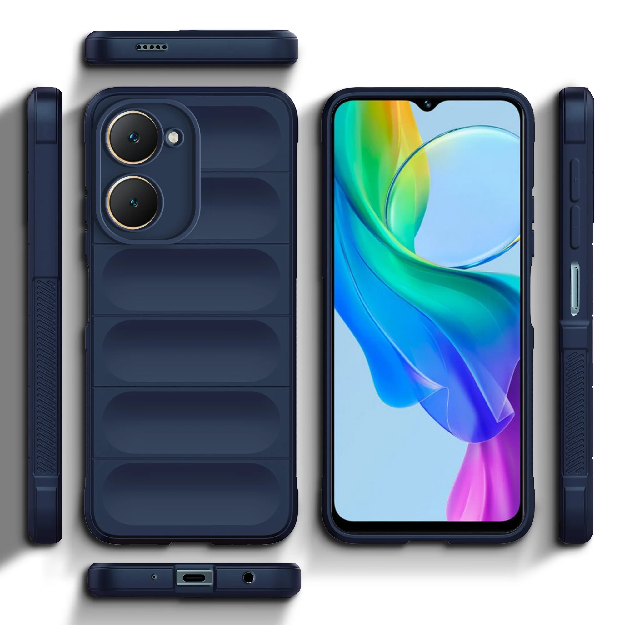 Soft Silicone Comfort Grip Back Cover Case For Vivo Y18e - Image 10