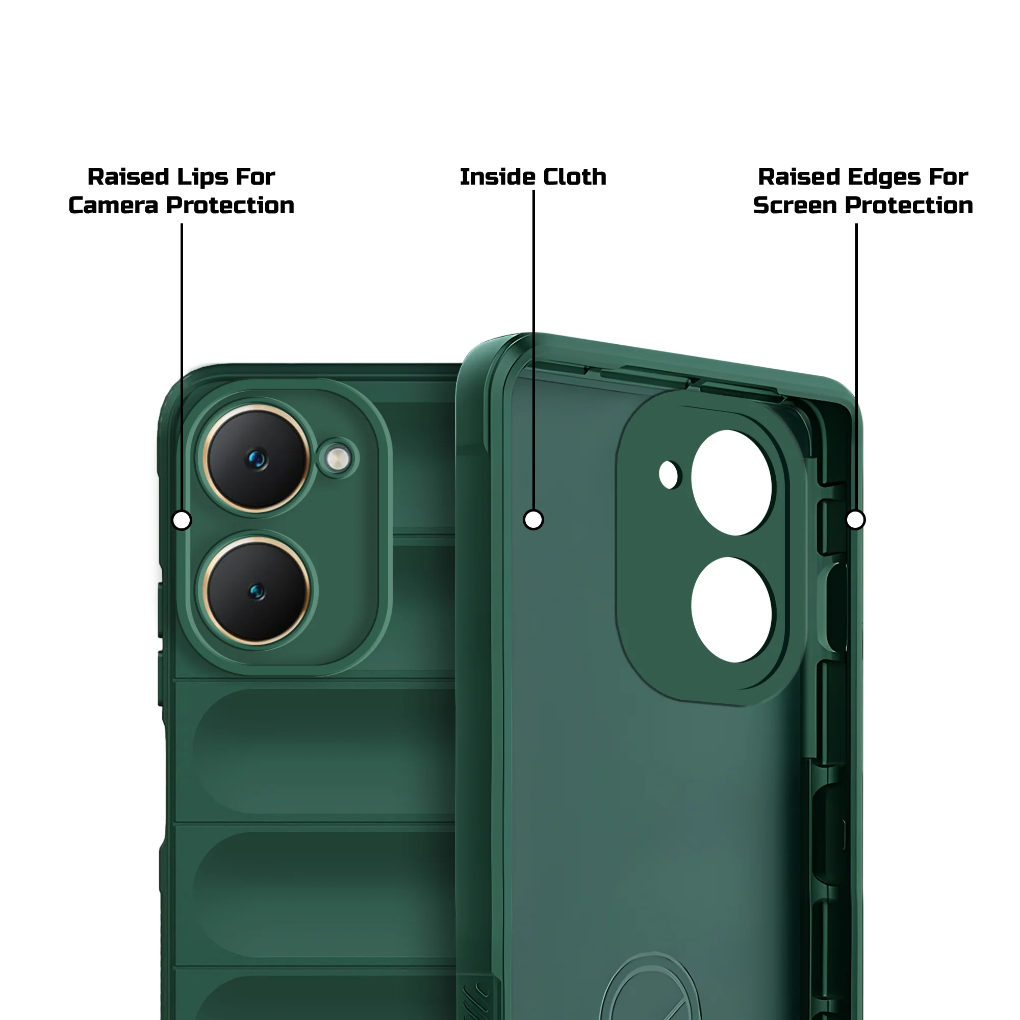 Soft Silicone Comfort Grip Back Cover Case For Vivo Y18e - Image 19