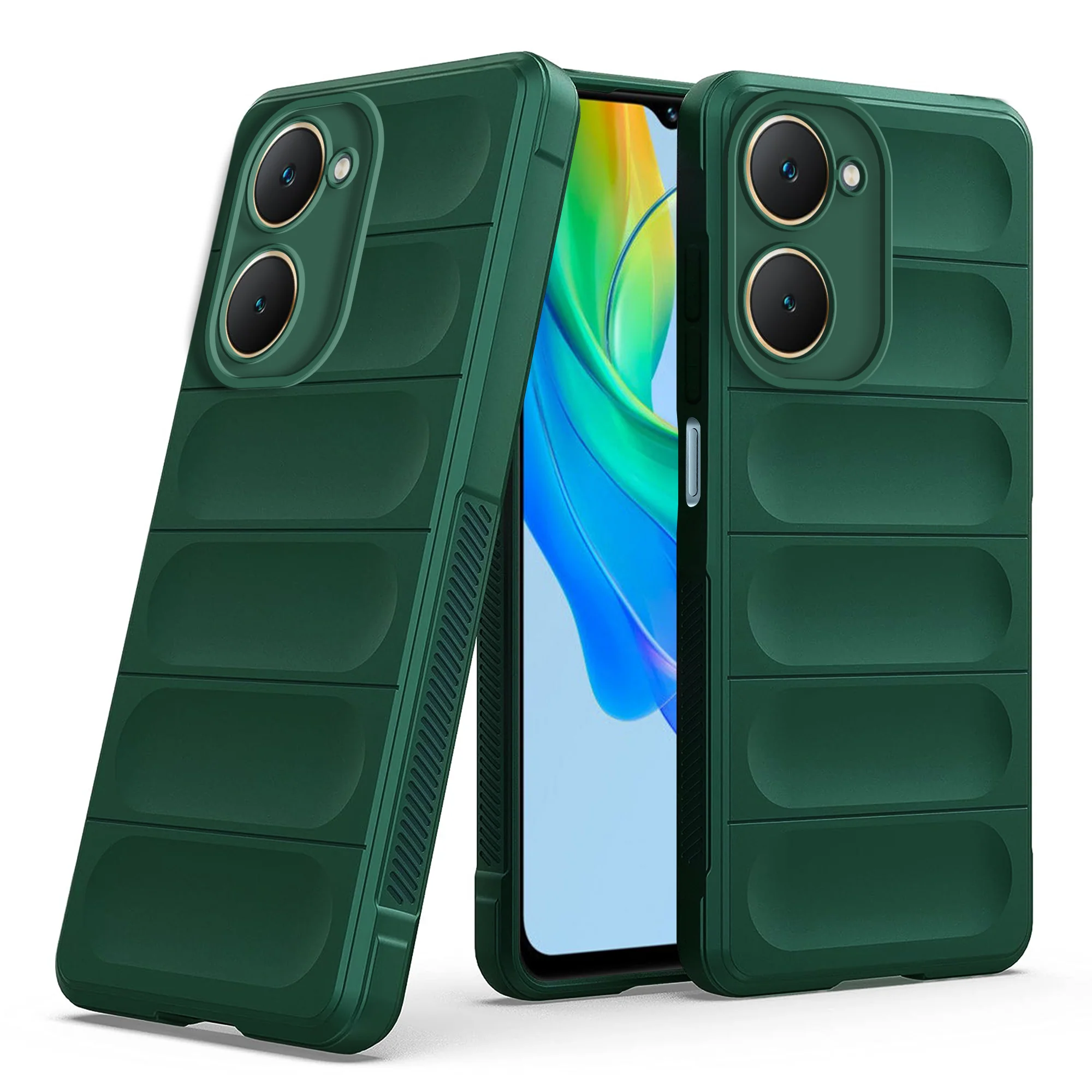 Soft Silicone Comfort Grip Back Cover Case For Vivo Y18e - Image 20