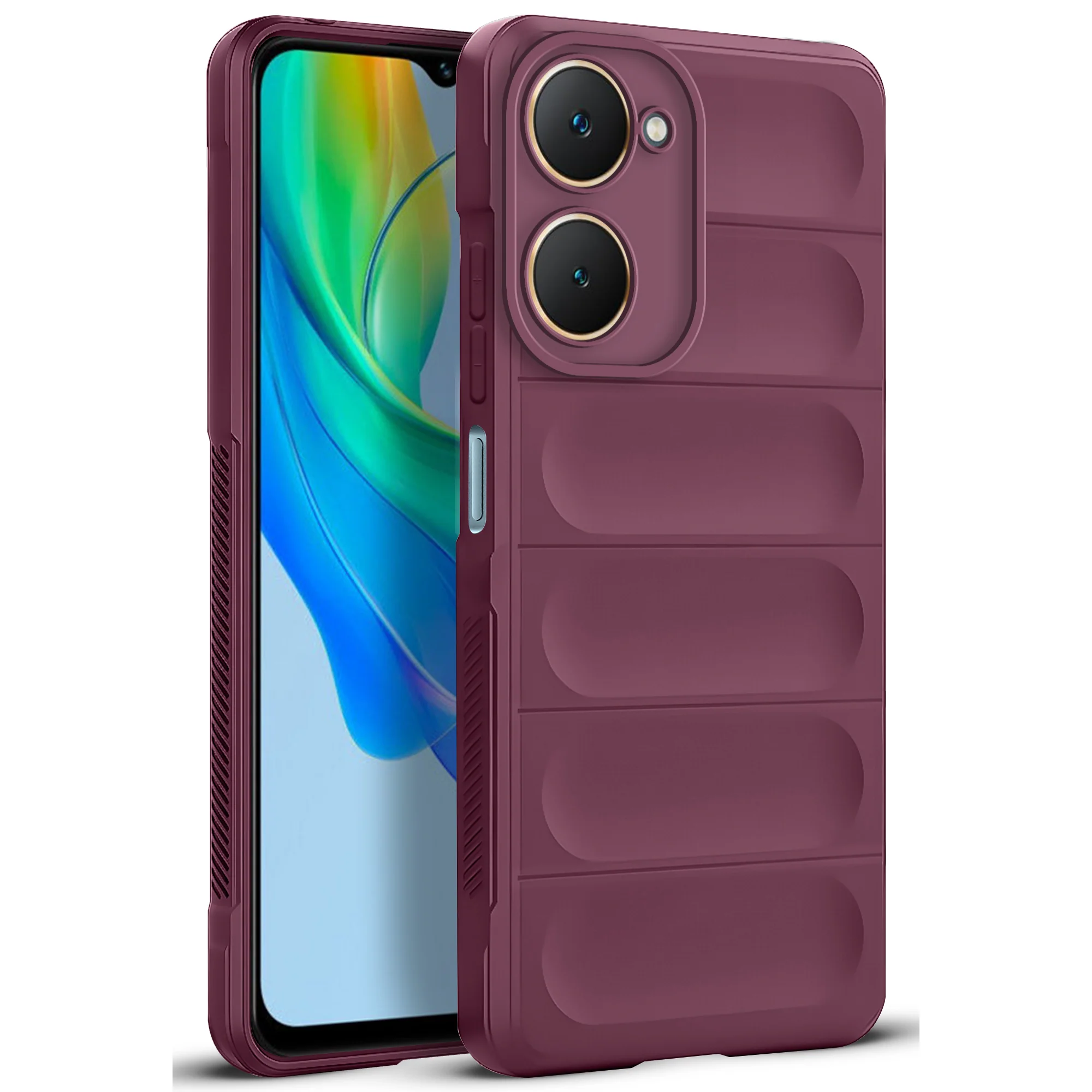Soft Silicone Comfort Grip Back Cover Case For Vivo Y18e - Image 21