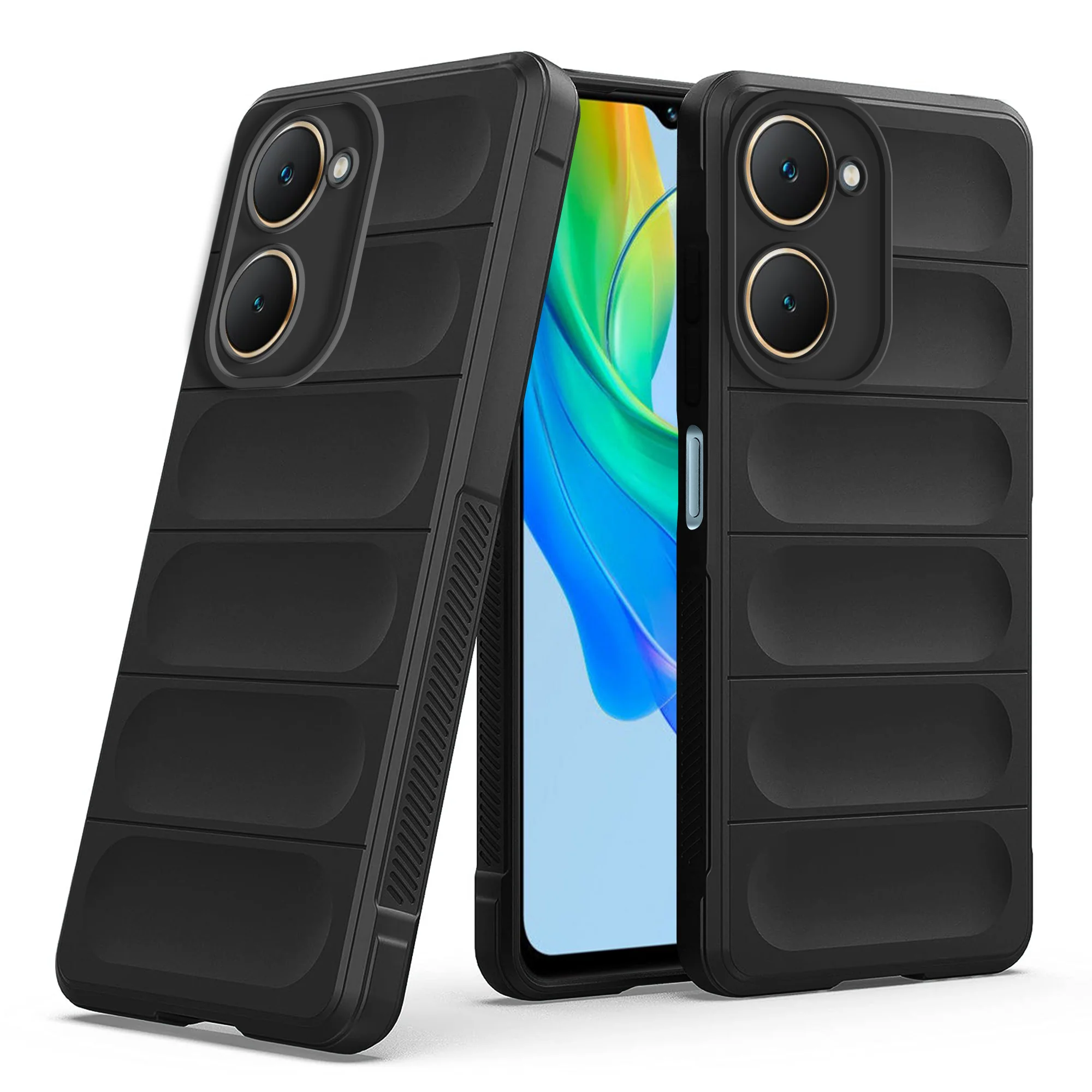 Soft Silicone Comfort Grip Back Cover Case For Vivo Y18e - Image 6