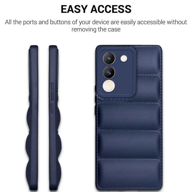 Soft Silicone Comfort Grip Back Cover Case For Vivo Y200 5G - Image 13