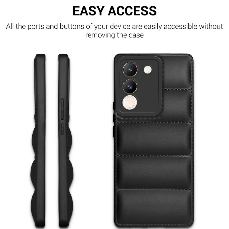 Soft Silicone Comfort Grip Back Cover Case For Vivo Y200 5G - Image 7