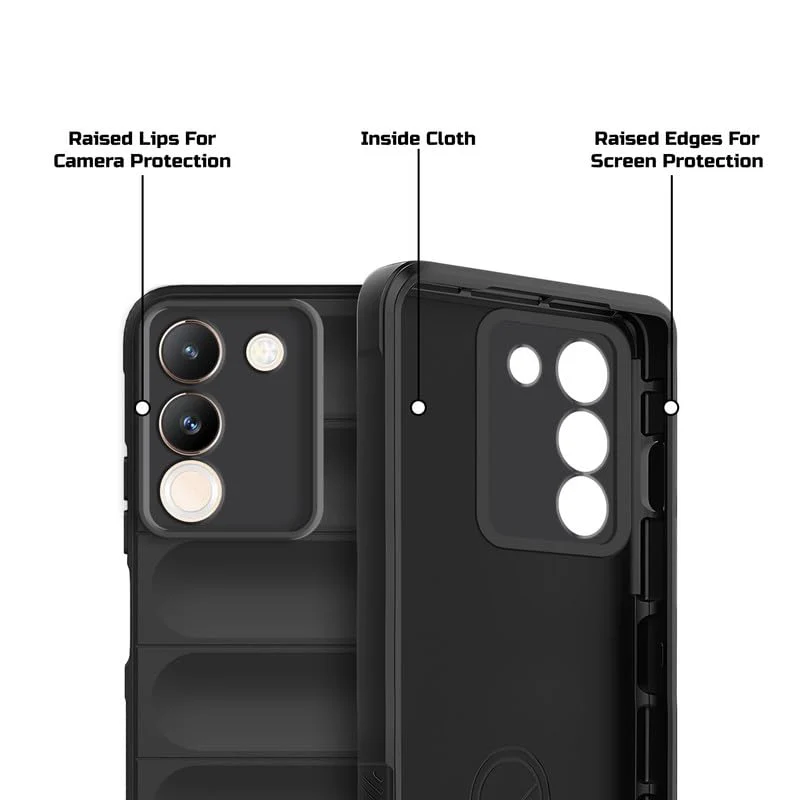 Soft Silicone Comfort Grip Back Cover Case For Vivo Y200 5G - Image 5
