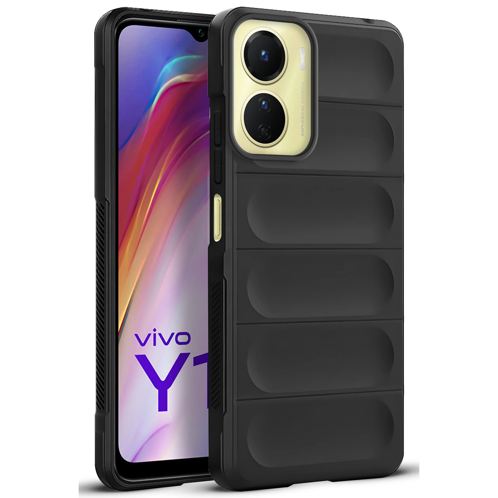 Soft Silicone Comfort Grip Back Cover Case For Vivo Y16