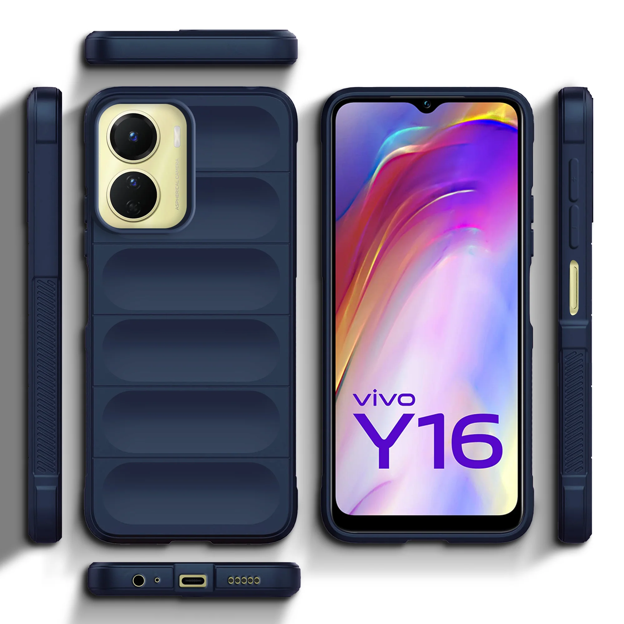 Soft Silicone Comfort Grip Back Cover Case For Vivo Y16 - Image 10