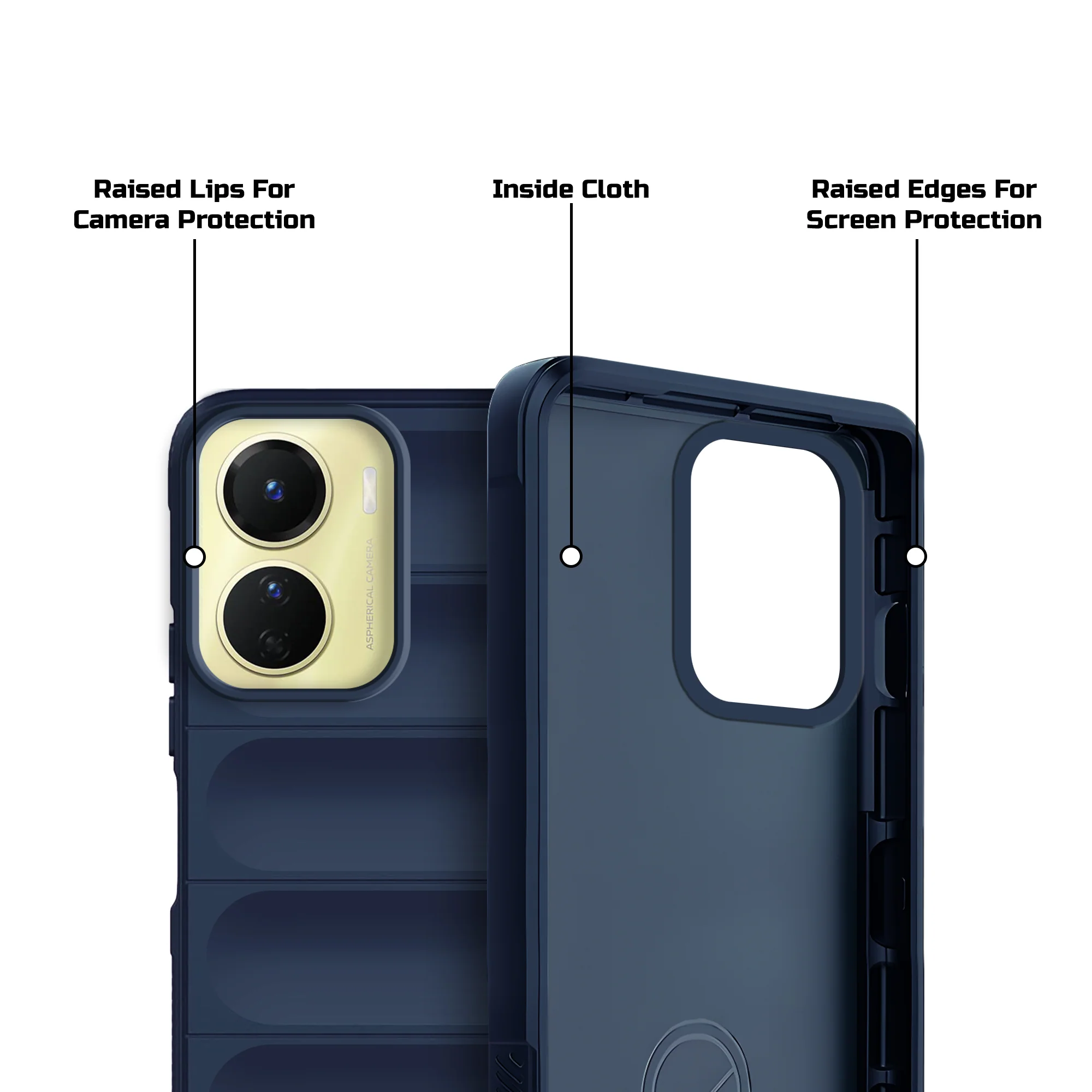 Soft Silicone Comfort Grip Back Cover Case For Vivo Y16 - Image 12