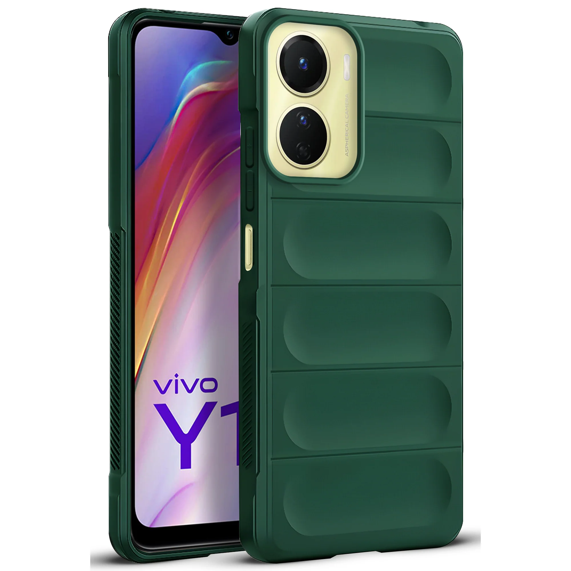 Soft Silicone Comfort Grip Back Cover Case For Vivo Y16 - Image 16