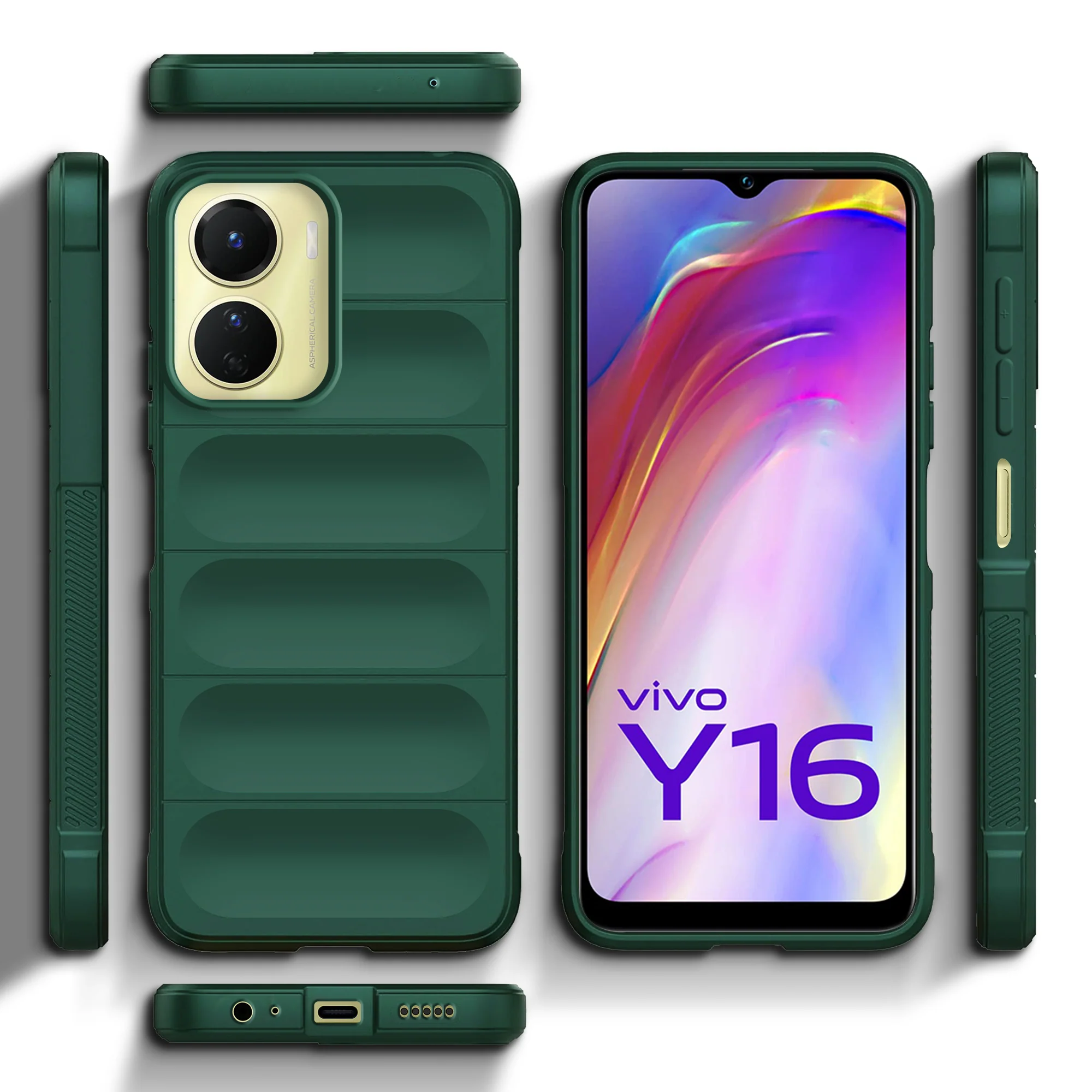 Soft Silicone Comfort Grip Back Cover Case For Vivo Y16 - Image 17